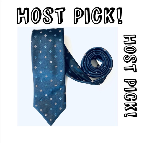 Givenchy Silk Tie Made in USA Navy Blue - Picture 2 of 4